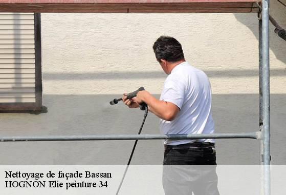 Nettoyage de façade  bassan-34290 HOGNON Elie peinture 34
