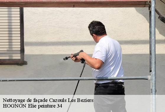 Nettoyage de façade  cazouls-les-beziers-34370 HOGNON Elie peinture 34