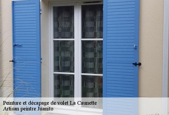 Peinture et décapage de volet la-caunette-34210 Artisan peintre Juanito