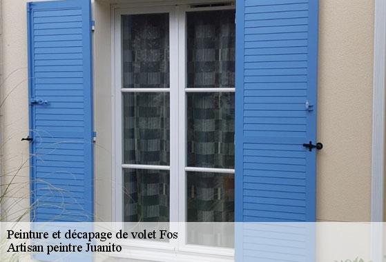 Peinture et décapage de volet  fos-34320 Artisan peintre Juanito