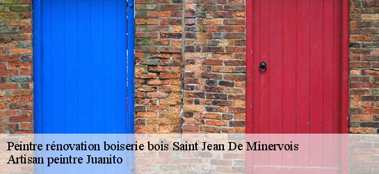 Peintre rénovation boiserie bois  34360