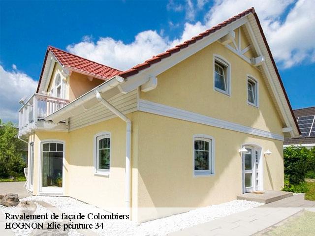 Ravalement de façade  colombiers-34440 HOGNON Elie peinture 34
