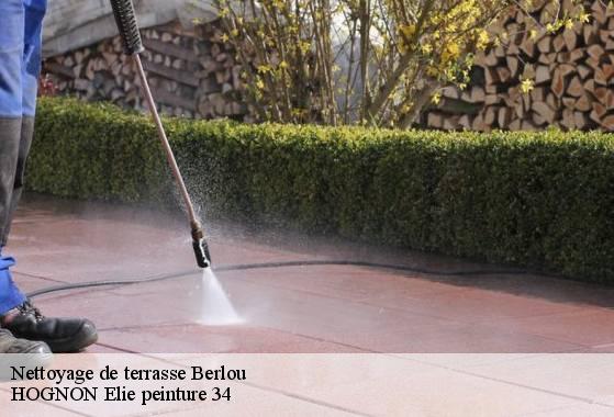 Nettoyage de terrasse  berlou-34360 HOGNON Elie peinture 34