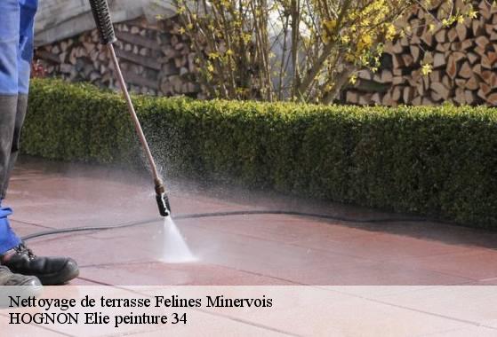 Nettoyage de terrasse  felines-minervois-34210 HOGNON Elie peinture 34