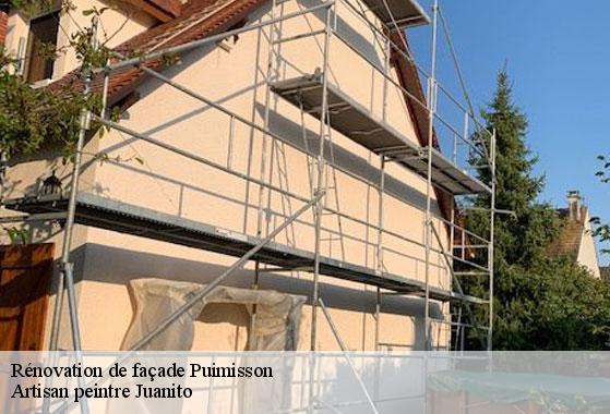 Rénovation de façade puimisson-34480 Artisan peintre Juanito