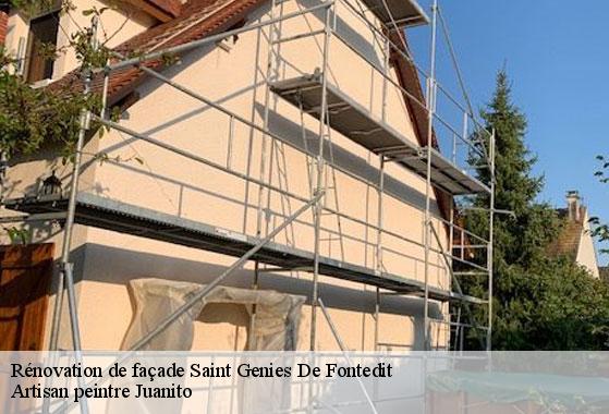 Rénovation de façade saint-genies-de-fontedit-34480 Artisan peintre Juanito