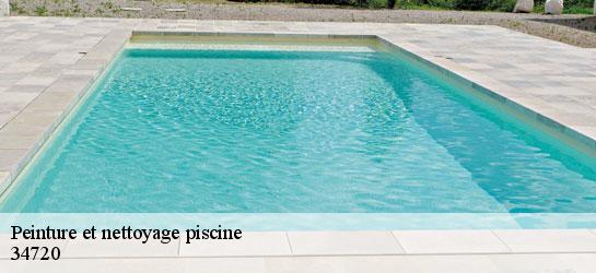 Peinture et nettoyage piscine 34720