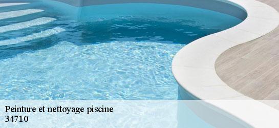 Peinture et nettoyage piscine 34710